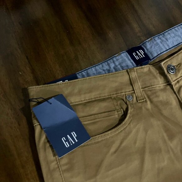 Gap Mens 5 Pocket Slim Fit Pant 34x30 Maple Sugar - Picture 7 of 7